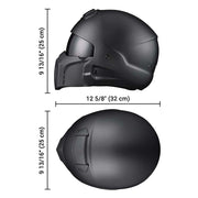 TheLAShop Helmet RUN-O6 Open Face Helmet with Visor DOT Image