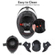 TheLAShop Bluetooth Motorcycle Helmet Matte Black DOT Full Face Image