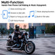 TheLAShop Bluetooth Motorcycle Helmet Matte Black DOT Full Face Image