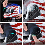 TheLAShop Helmet Smoke Visor RUN-F Motorcycle Helmet Shield Image