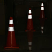 TheLAShop 28" Traffic Cones 4Pcs Reflective Collars Overlap Image