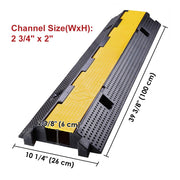 TheLAShop 1-channel Warehouse Cable Protector Ramp Traffic Cover 2" Cables Image