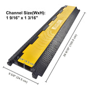 TheLAShop 2-channel Cable Protector Ramp Sidewalk Cable Cover Image