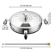 TheLAShop 18in Pressure Washer Scrubber Attachment 4000PSI Image