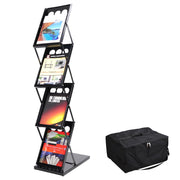 TheLAShop 4 Pocket Folding Literature Rack Brochure Stand Display Holder Image