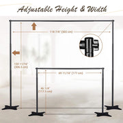 TheLAShop 10'Wx10'H Economy Telescopic Jumbo Banner Stand Support Image