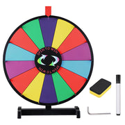 TheLAShop 18" Tabletop Dry Erase Prize Wheel, Dark Rainbow Image