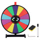 TheLAShop 18" Tabletop Dry Erase Prize Wheel, Dark Rainbow Image