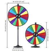 TheLAShop 36" Large Color Dry Erase Prize Wheel w/ Stand Image