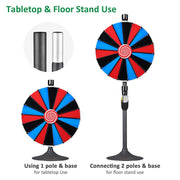 TheLAShop 24" Prize Wheel DIY Slot(18) Floor Stand or Tabletop Image