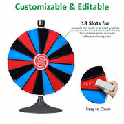 TheLAShop 24" Prize Wheel DIY Slot(18) Floor Stand or Tabletop Image