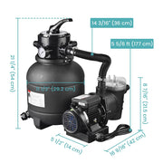 TheLAShop 3/4HP Pool Pump and Filter Above Ground Image