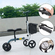 TheLAShop Steerable Knee Scooter Walker w/ Basket & Brake Image