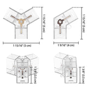 TheLAShop Garage Lights Warehouse Lighting Connectors 2-Way & Y-Shade Image