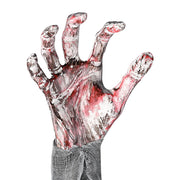 TheLAShop Halloween Props 4-Pair Zombie Hands with Stakes Scary Decor Image