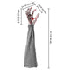 TheLAShop Halloween Props 4-Pair Zombie Hands with Stakes Scary Decor Image