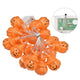 TheLAShop Halloween Fairy Light Orange Pumpkin with Hat 10ft Image