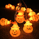 TheLAShop Halloween Fairy Light Orange Pumpkin with Hat 10ft Image