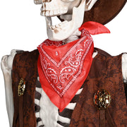 TheLAShop Life Size 5.4ft Skeleton Posable Halloween Decor Sound Activated Image