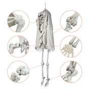 TheLAShop 5.4ft Halloween Decoration Twin Conjoined Skeleton Two Headed Image