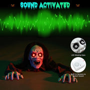 TheLAShop Halloween Animatronic Light-Up Zombie Sound Activated Realistic Image