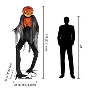 TheLAShop 7ft Giant Animated Scarecrow Pumpkin Halloween Decor Image