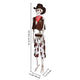 TheLAShop 5.4ft Skeleton with Cowboy Costumes Halloween Props Image