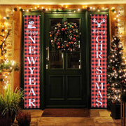 TheLAShop Christmas Decorations Door Signs Merry Christmas 2-Pack Image