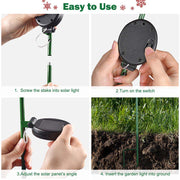 TheLAShop Solar Christmas Tree Stake Lights 2ct/Pack Image