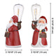 TheLAShop Resin Santa Figurine with Edison Bulb 10" Battery Operated 2ct/pk Image