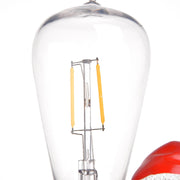 TheLAShop Resin Santa Figurine with Edison Bulb 10" Battery Operated 2ct/pk Image