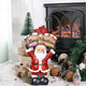 TheLAShop Christmas Figurine with LED Lights (Santa Snowman Optional), Santa Image