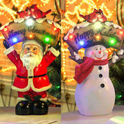 TheLAShop Christmas Figurine with LED Lights (Santa Snowman Optional) Image