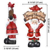 TheLAShop Christmas Figurine with LED Lights (Santa Snowman Optional) Image