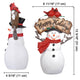 TheLAShop Christmas Figurine with LED Lights (Santa Snowman Optional) Image