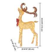 TheLAShop 4 ft Lighted Reindeer Outdoor Decor 1-piece(Buck) Image