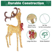 TheLAShop 4 ft Lighted Reindeer Outdoor Decor 1-piece(Buck) Image