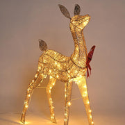 TheLAShop Lighted Reindeer Outdoor Decor 2-piece(Doe & Fawn) Image