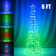 TheLAShop Multicolor Light Show Christmas Tree APP Control, 6ft Image