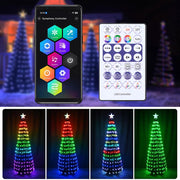 TheLAShop Artificial Christmas Tree Multi-Color Changing APP Control Image