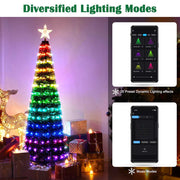 TheLAShop Artificial Christmas Tree Multi-Color Changing APP Control Image