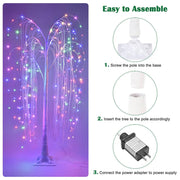 TheLAShop 5 foot Twinkle Willow Tree Multicolor Changing with Remote Image