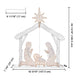 TheLAShop 4ft Outdoor Lighted Nativity Scene Large Yard Decoration Image