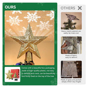 TheLAShop Christmas Tree Star Snowflake Topper Projector Image