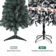 TheLAShop 7.5ft Frosted Christmas Tree with Ribbon & Stand Image