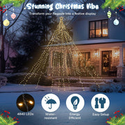 TheLAShop 20ft Flagpole Outdoor Tree Light 28.5ft Outdoor Patio Lights Image