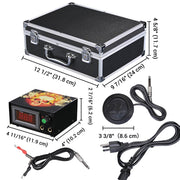 TheLAShop Tattoo Kit 2 Machine LCD Power Supply 40 Ink w/ Case Image