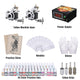 TheLAShop Tattoo Kit 2 Machines LCD Power Supply 54 Color Inks w/ Case Image