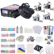 TheLAShop 4 Tattoo Guns Machines Tattoo Kit w/ Power Supply 40 Inks Image