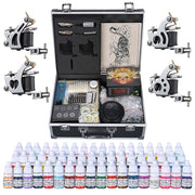 TheLAShop Tattoo Kit 4 Machines LCD Power Supply 54 Ink w/ Case Image